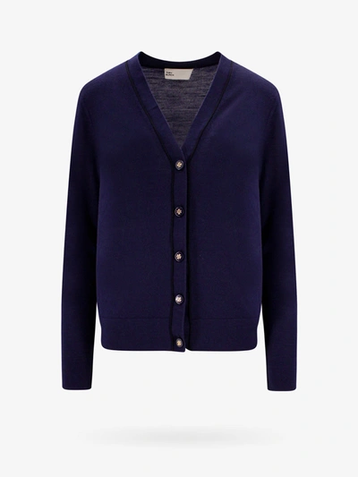 Tory Burch Cardigan In Blue