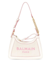 Balmain B-army Logo Shoulder Bag In Crema