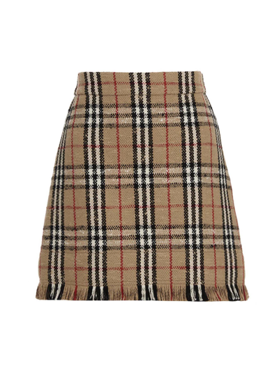 Burberry Catia Skirt In Beige