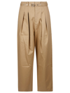 Jw Anderson J.w. Anderson Wide Leg Trousers Made Of Cotton In Beige