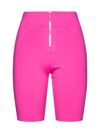 Off-white Fuchsia Shorts With Logo And Zip In Rhod Red No Col