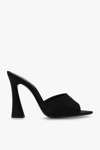 Saint Laurent Gippy Satin Mule Sandals In Default Title