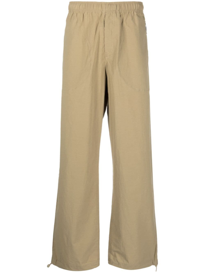 Satta Taupe Shell Trousers In Dark Stone
