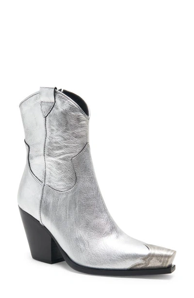 Free People Brayden Western Boot In Silver