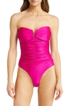Veronica Beard Arpel One-piece Swimsuit In Fuchsia