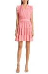 Cinq À Sept Cinq A Sept Nanci Floral Fit & Flare Dress In Pink Lemonade