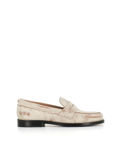 Golden Goose Jerry Distressed Loafers In Multi-colored