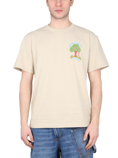 Jw Anderson Beige Apple Tree T-shirt