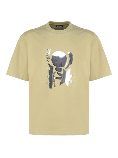 Jacquemus Graphic-print Short-sleeve T-shirt In Olive Green