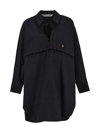 Palm Angels Buttons Detail Shirt Dress In Black