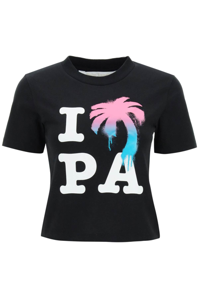 Palm Angels I Love Pa Slim T-shirt In Black