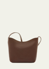 Il Bisonte Le Laudi Leather Crossbody Bag In Caffe