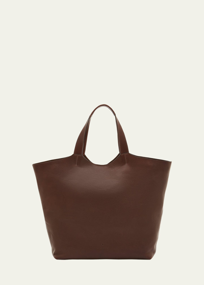 Il Bisonte Le Laudi Leather Tote Bag In Caffe