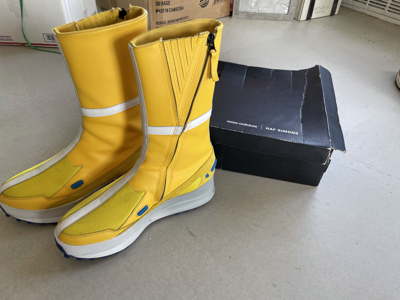 Pre-owned Adidas Originals Traxion Boots In Yellow