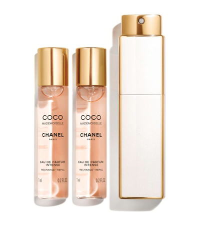 Chanel Coco Mademoiselle Eau De Parfum Intense Mini Twist And Spray 3x7ml In Multi