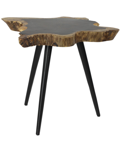 Peyton Lane Rosewood And Contemporary Accent Table In Brown