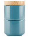 Rachael Ray Ceramic 3pc Stacking Spice Box Set With Lid In Blue