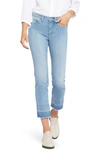 Nydj Sheri Released Fray Hem Ankle Crop Slim Jeans In Essence