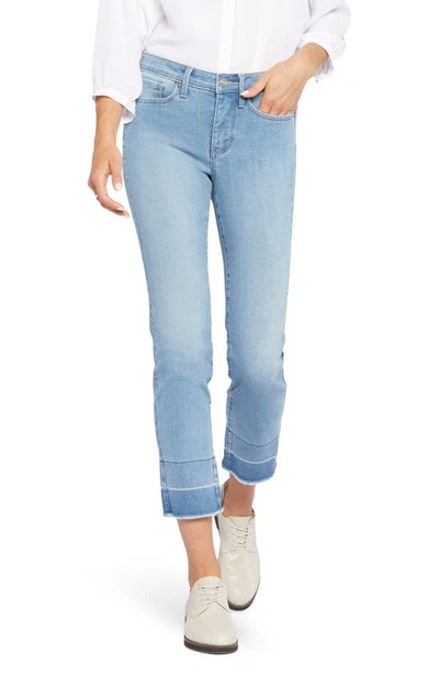 Nydj Sheri Released Fray Hem Ankle Crop Slim Jeans In Essence
