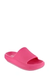 Mia Lexa Slide Sandal In Hot Pink