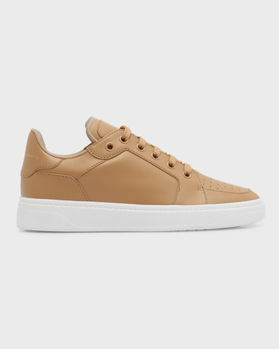 Giuseppe Zanotti Men's Gz 94 Leather Low Top Sneakers In Mandorla