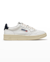 Autry Medalist Low-top Bicolor Leather Sneakers In White,space