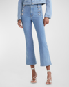 Derek Lam 10 Crosby Robertson High Rise Flare Jeans In Dover Light In Dover Light