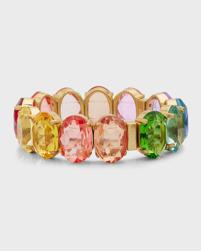 Roxanne Assoulin Simply Rainbow Gold-tone Crystal Bracelet