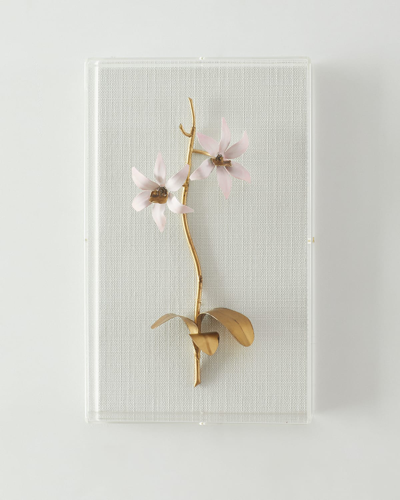 Tommy Mitchell Gilded And Painted Orchid Study 1 Wall Decor