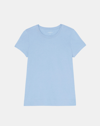 Lafayette 148 Plus-size Cotton Jersey Modern Tee In Harbor Blue