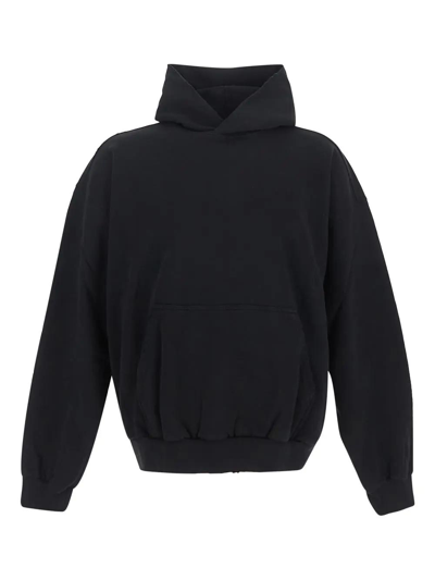 Balenciaga Cotton Sweatshirt In Black