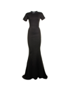 BALENCIAGA BALENCIAGA FITTED STRETCH MAXI DRESS