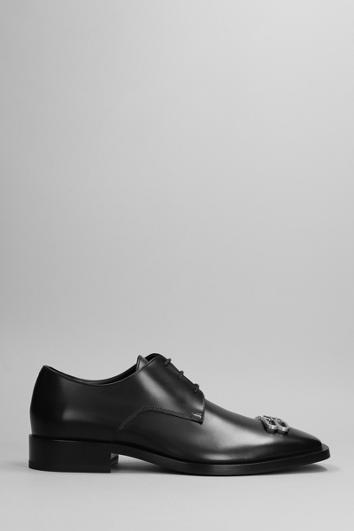 Balenciaga Bb Icon Derby Shoes In Black