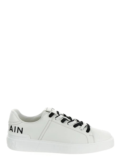 Balmain B-court Smooth Leather Trainers In Default Title