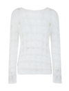 Comme Des Garçons Ladies Sweater In Off White