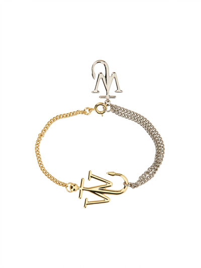 Jw Anderson Anchor Bracelet In Multicolor