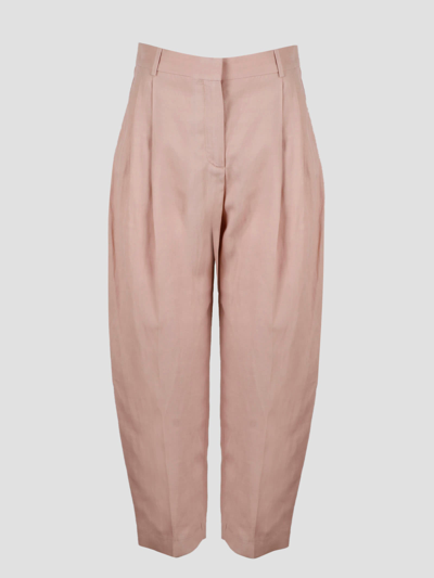 Stella Mccartney Cropped Tailored Trousers In Pink & Purple