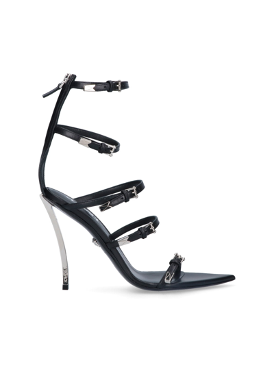 Versace Heeled Sandals  Woman In Black