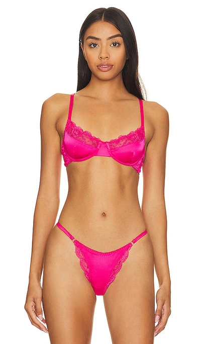 Kat The Label Bowie Underwire Bra In Hot Pink