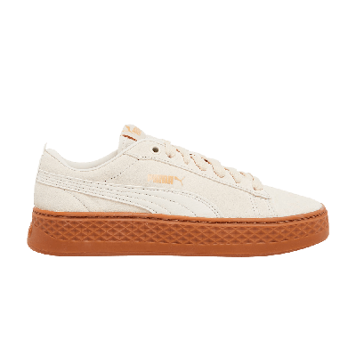 Pre-owned Puma Wmns Smash Platform Sd 'birch Gum' In Cream