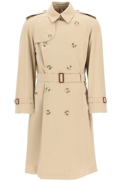 Burberry The Chelsea Heritage Double-breasted Cotton-twill Trench Coat In Brown