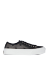 Givenchy Black City Sneakers In 4g Transparent Mesh In Nero