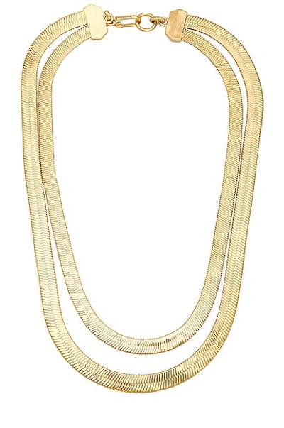 Demarson Lisa Necklace In 12k Shiny Gold