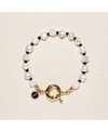 Joey Baby Victoria Bracelet In Pearl And Black Beads