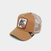 Goorin Bros The Goat Trucker Hat W/ Patch In Khaki