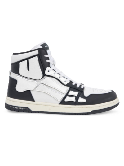 Amiri Skel Top Hi Seakers Black And White In Black/white