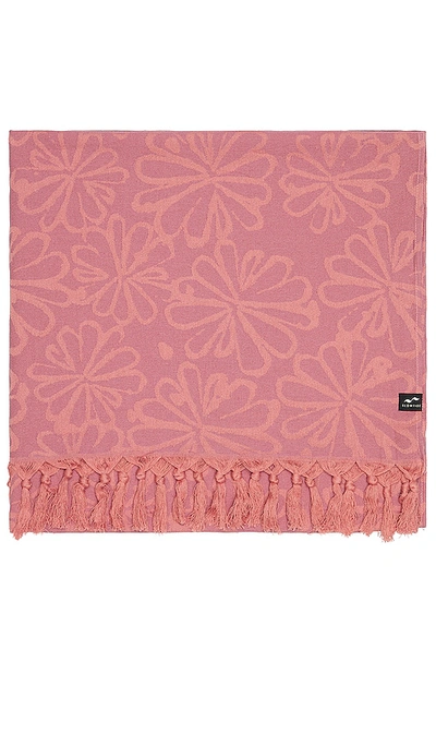Slowtide Gia Turkish Towel In Rose