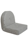 Business & Pleasure Reclining Pillow Lounger In Navy