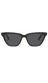 Le Specs Steadfast 51mm Gradient D-frame Sunglasses In Black