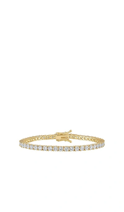 Alexa Leigh Crystal Tennis Bracelet In Gold